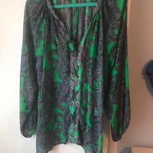 Soho Jeans Paisley Top, size XL